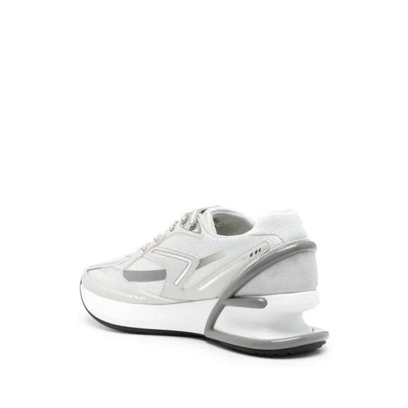 $1781! FENDI First 1 Leather Paneling Low-Top Sneakers - White SZ 8.5 - Picture 3 of 7